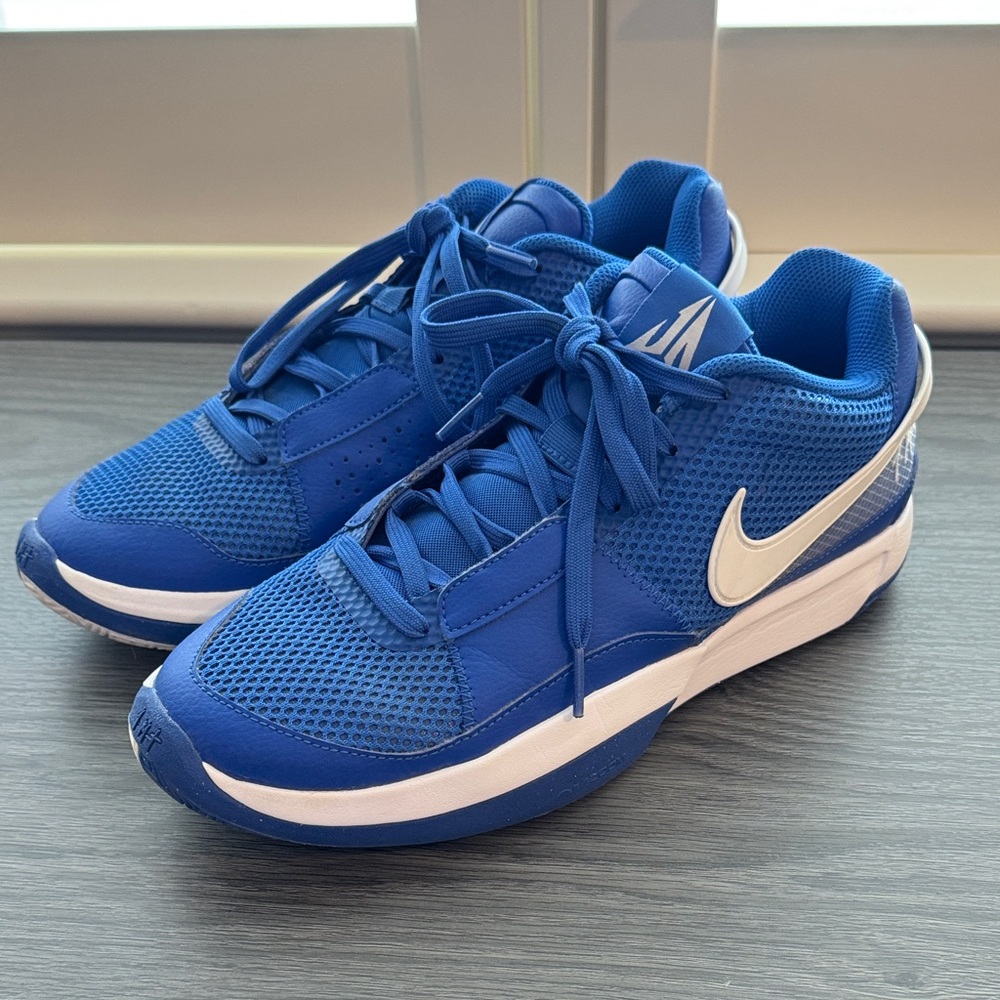 Nike Men's Size 9 JA1 TB Game Royal Blue White Basketball Shoes